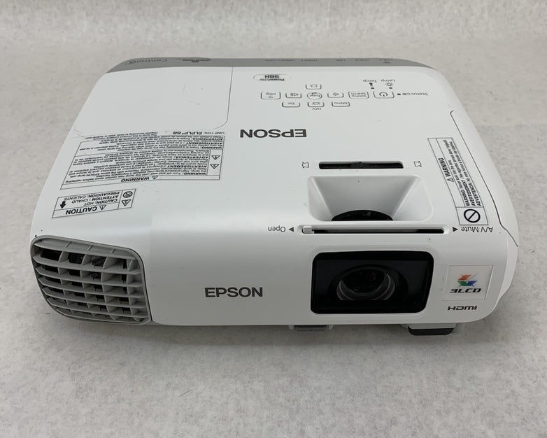 Epson PowerLite 98H H687A LCD Lamp Projector 1803 Lamp Hours - No Remote