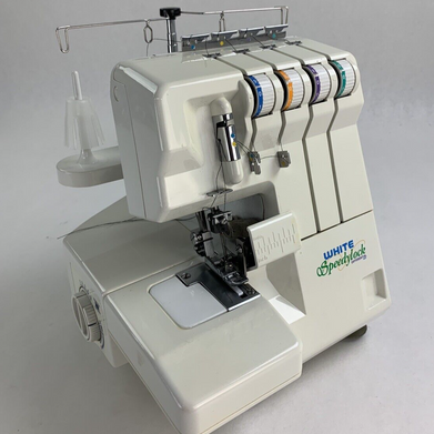 White Superlock W2500 Sewing Machine No Power Cord Untested