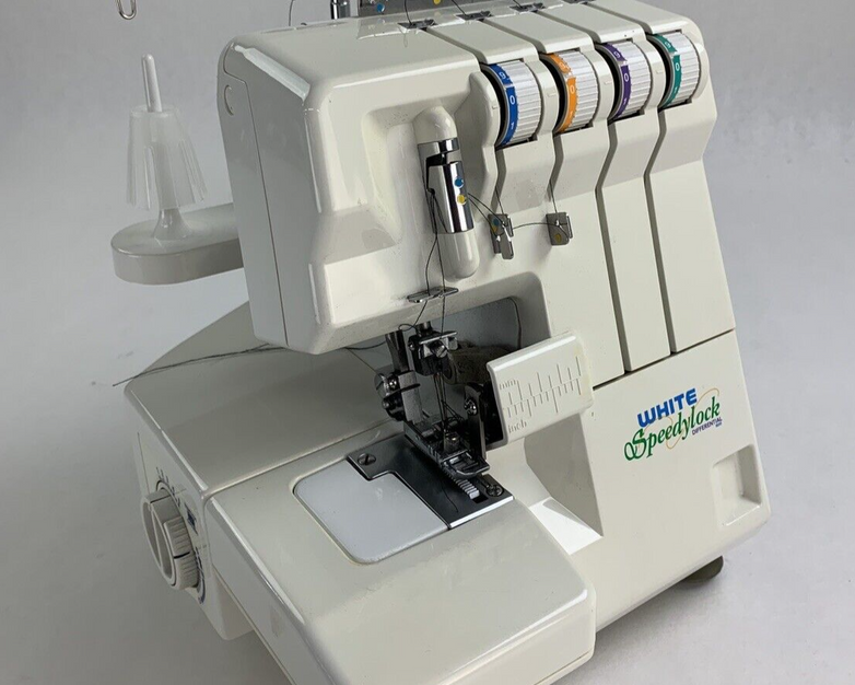 White Superlock W2500 Sewing Machine No Power Cord Untested