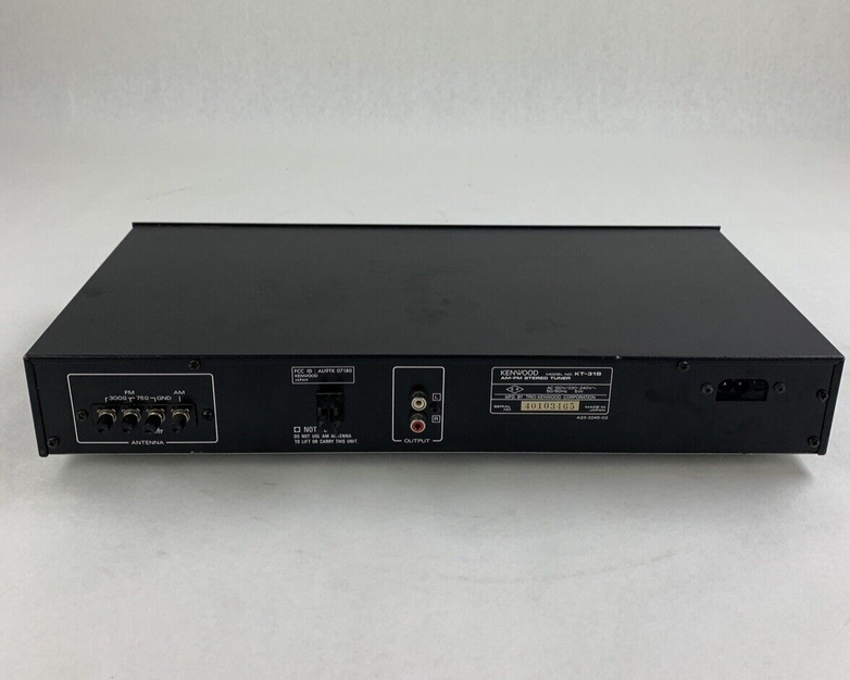 Kenwood KT-31B AM-FM Stereo Tuner Black Tested