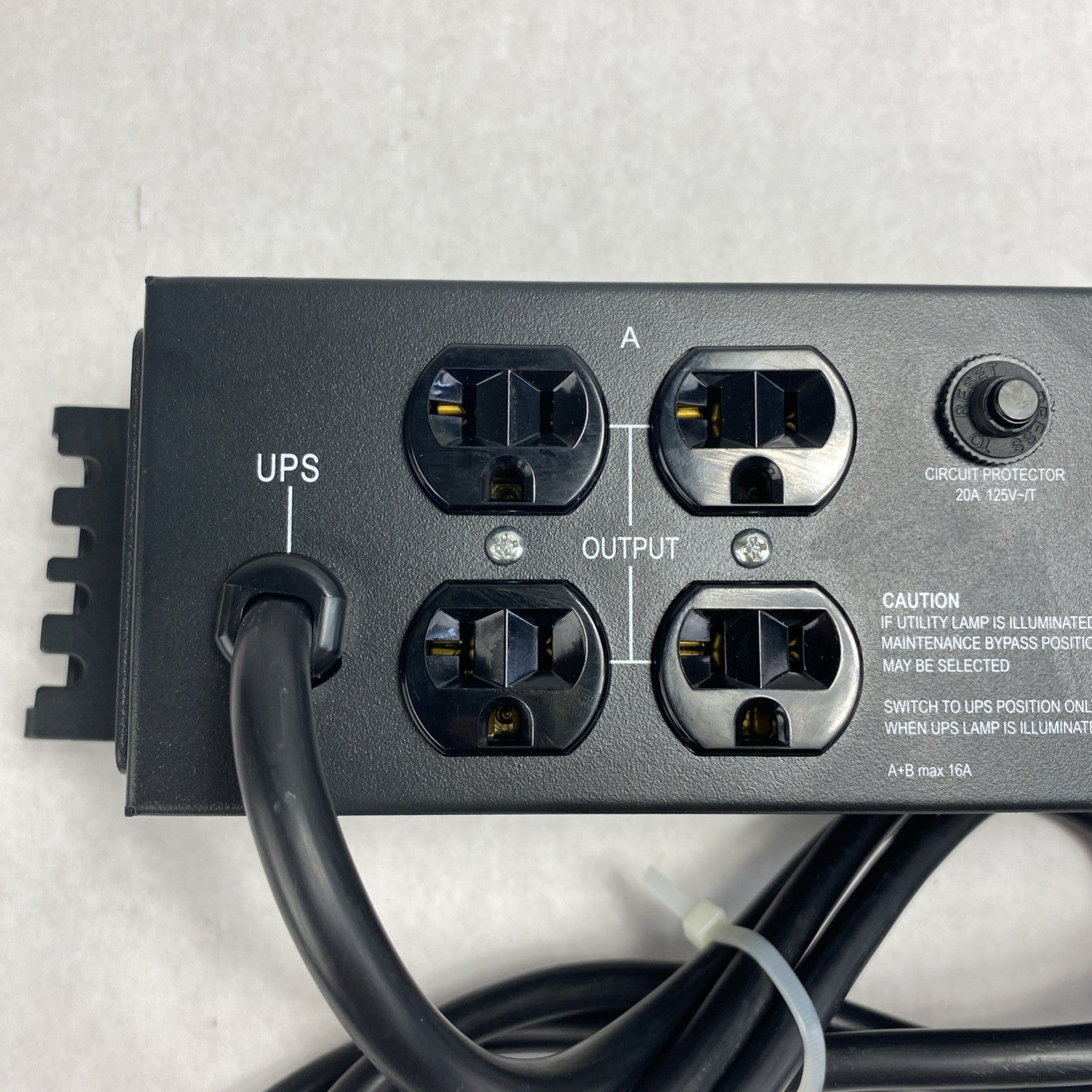 Vertiv MP2-120C Liebert MicroPOD AC Power System 120V 16A Right Angle NEMA 5-20P2
