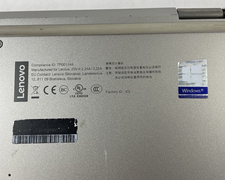 Lenovo ThinkPad L13 13.3" i5-10210U 1.60 GHz 16 GB RAM No SSD/OS/AC