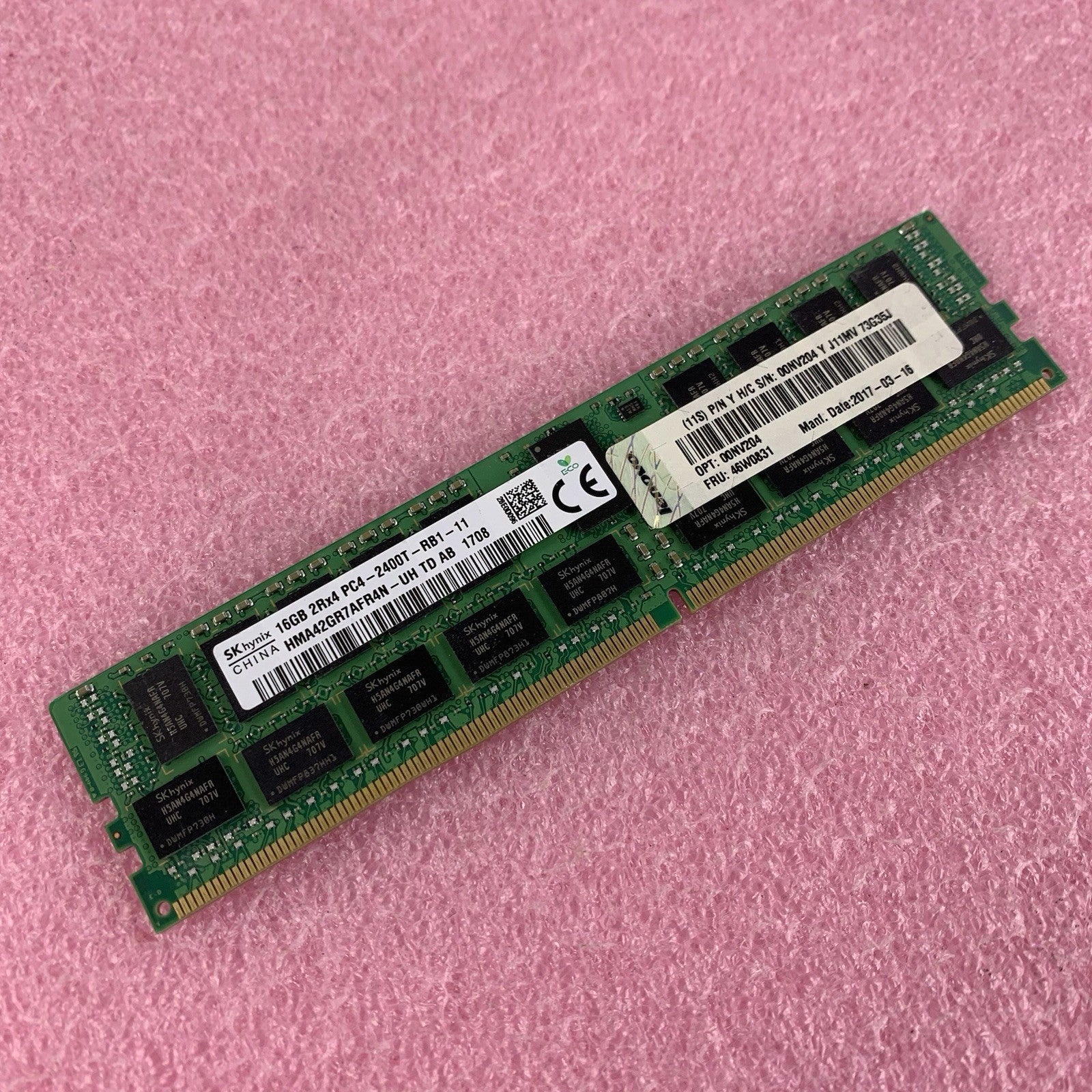 SK hynix HMA42GR7AFR4N-UH TD 16 GB 2Rx4 PC4-2400T Server  Memory RAM0
