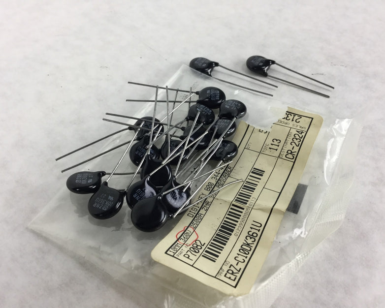 P7082 10K361U, 10MM 360V 2500A ZNR SUR ABSORBER, Lot of 17, NEW