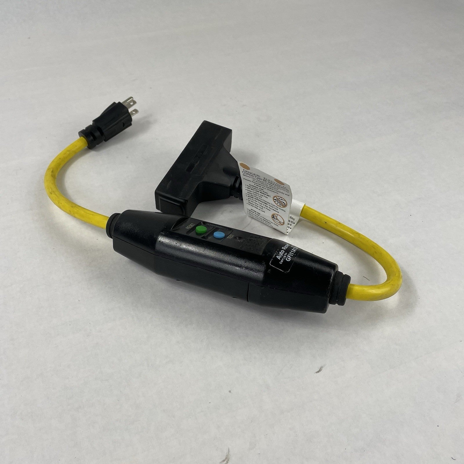 Cooper In-Line 2ft Portable GFCI 12/3 Cordset 3R 15A 120V S-TAP AUTO GFI11A139