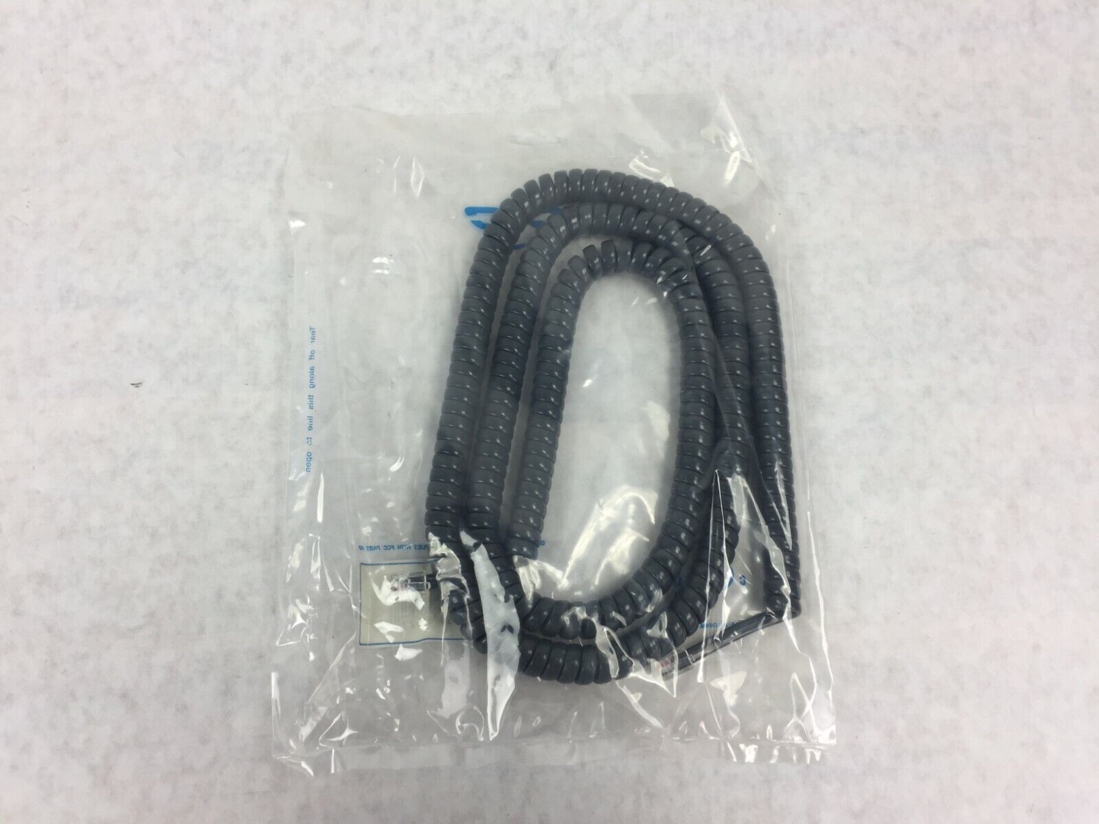 ICC Coiled Telephone Handset Cord 25' Dark Gray ICHC425FDG (Lot of 5)