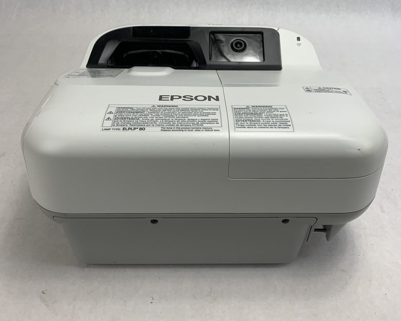Epson BrightLink 595Wi H599A LCD Projector 1876 Lamp Hours - No Remote Loud Fan