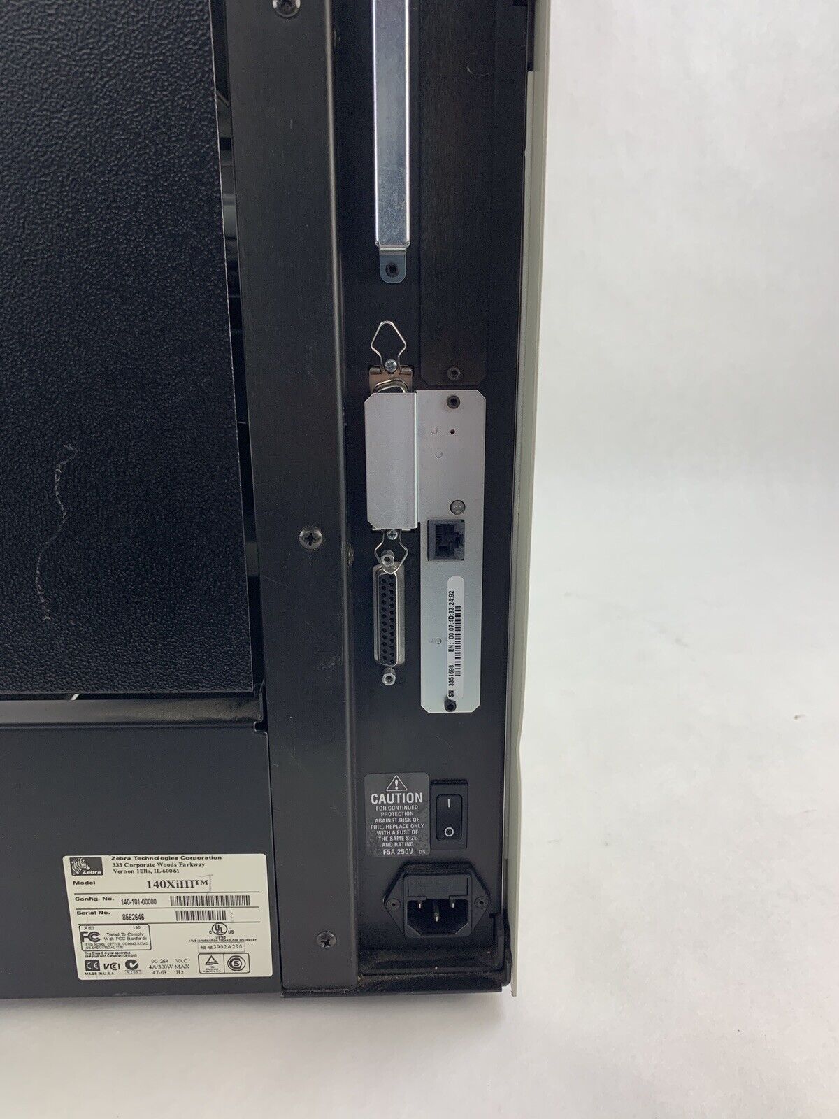 Zebra 140Xi III Label Thermal Printer 200 DPi Tested Self Serial and Network