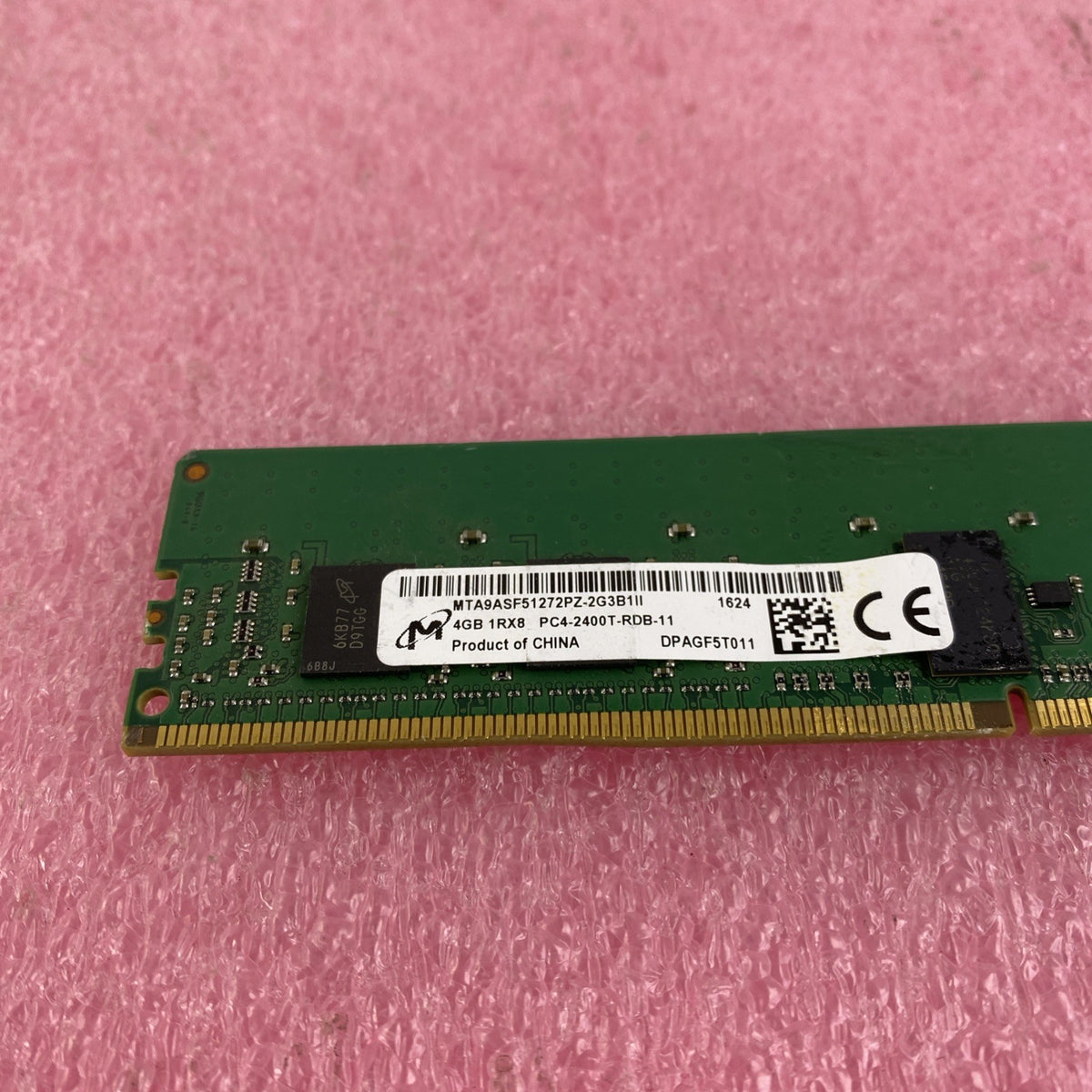 Micron 4GB DDR4 PC4-2400T Desktop Memory Ram MTA9ASF51272PZ-2G1II - Lot of 32