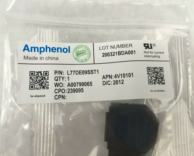 Amphenol L77DE09SST1 4V10101 D-Sub Standard Connectors (Lot of 14)
