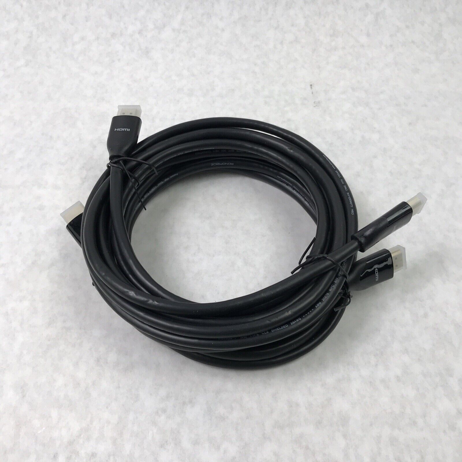 HDMI to HDMI 12ft CSA LL8401-F4 (Lot of 4)