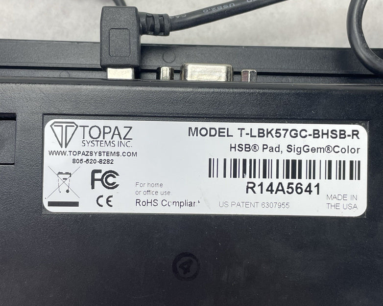 Topaz T-LBK57GC-BHSB-R SigGem LCD Signature Pad Broken Stylus