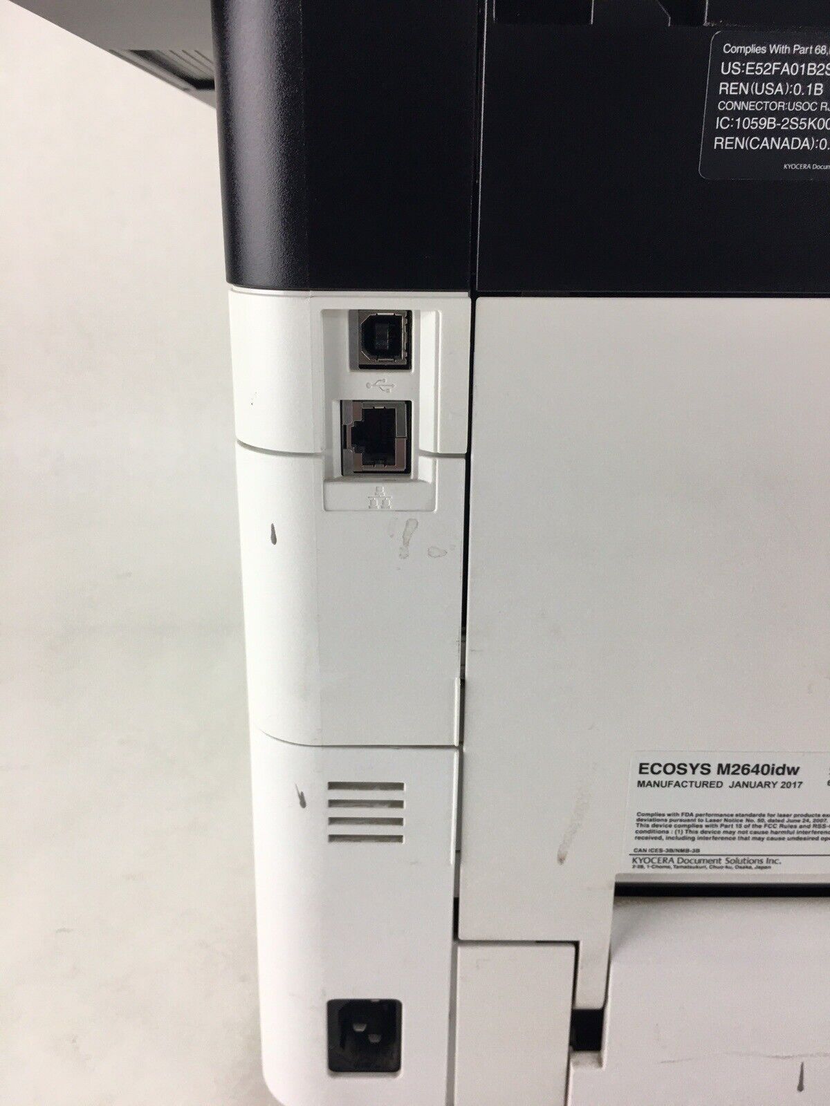 Kyocera ECOSYS M2640idw All-in-One Monochrome Laser Printer Tested Bad Wireless