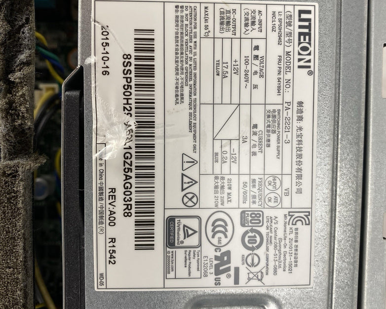 Lenovo ThinkCentre M900 SFF Intel Core i5-6500 3.2GHz 8GB RAM No HDD No OS