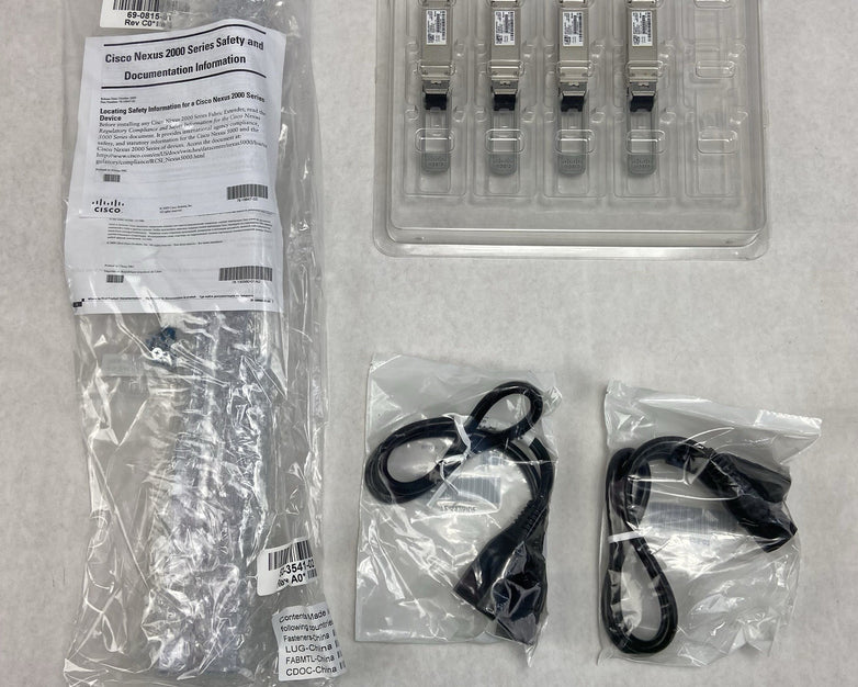 Cisco Nexus N2K-C2348TQ-10G-E 48-Port Fabric Extender Open Box W/ 4 Transceivers