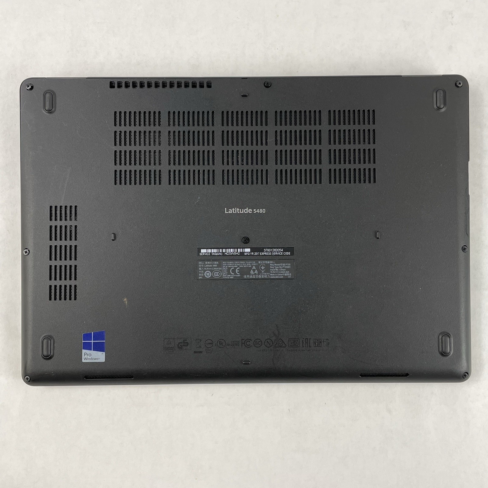 Dell Latitude 5480 14" i7-7600U 2.80 GHz 8 GB RAM No SSD/OS/AC/Batt16