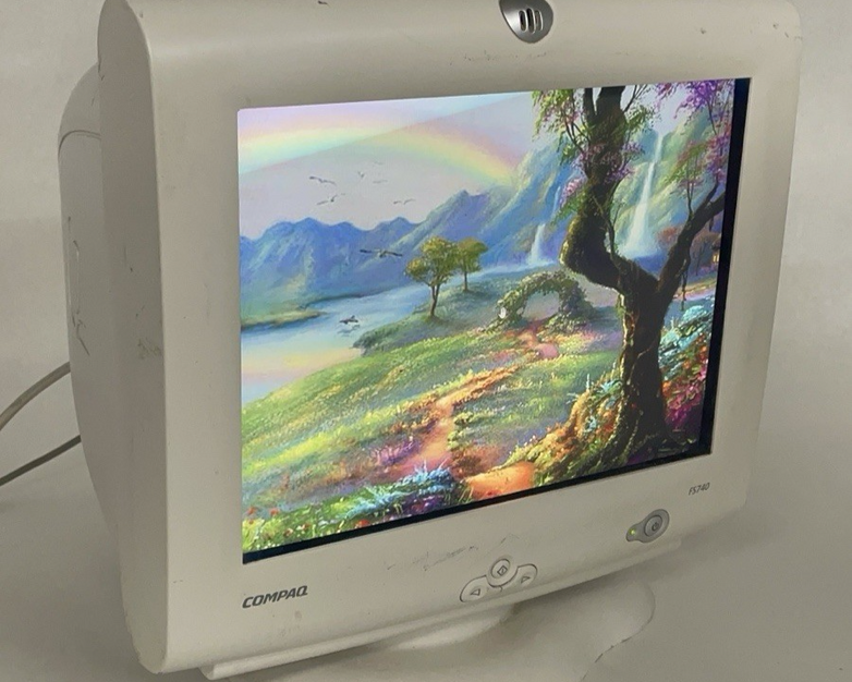 Compaq FS740 Vintage 2000 Retro Gaming 17" CRT Computer Monitor 1024x768