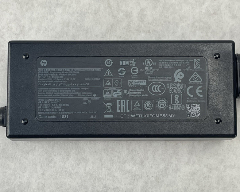 HP Laptop 65W AC Adapter Power Supply Blue Tip Mixed Lot of 8