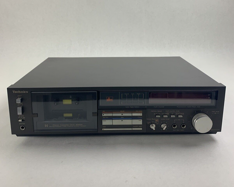 Technics M255X Single Cassette Stereo Deck Bad Control Panel For Parts & Repair
