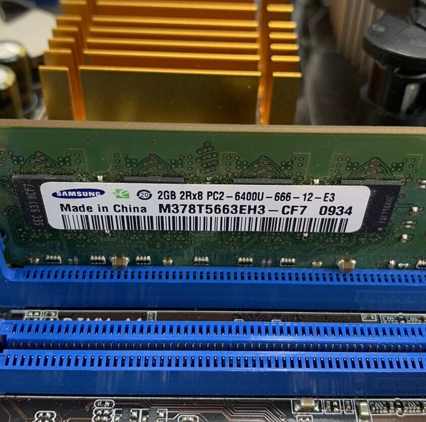 ASUS P5G41-MLE Motherboard Intel Celeron 430 1.8GHz 2GB RAM w/ Shield