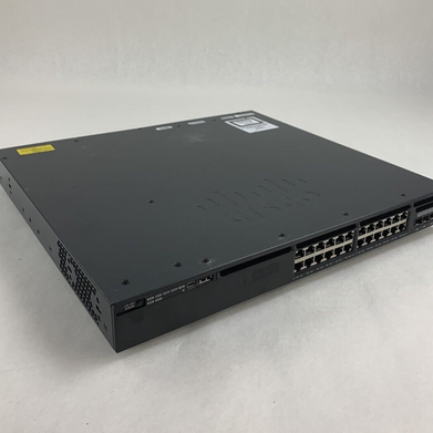 Cisco WS-C3650-24PS-S 24-Port Gigabit PoE Switch Managed Tested Bad Fan