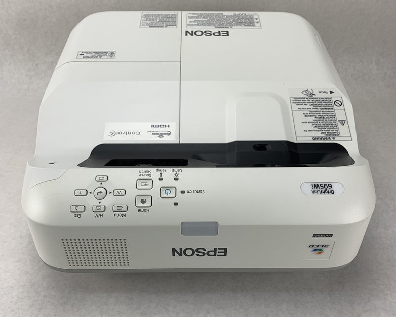 Epson PowerLite 695Wi H740A LCD Lamp Projector 1258 Lamp Hours - No Remote