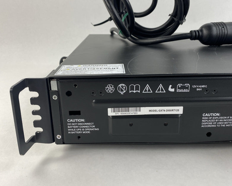 Libert Vertiv GXT4-2000RT120 UPS 120V AC Tested - No Batteries