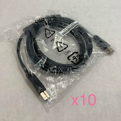 HP 917468 SS USB 3.0 Cable A-Male to B-Male 6ft Black (Lot of 10)