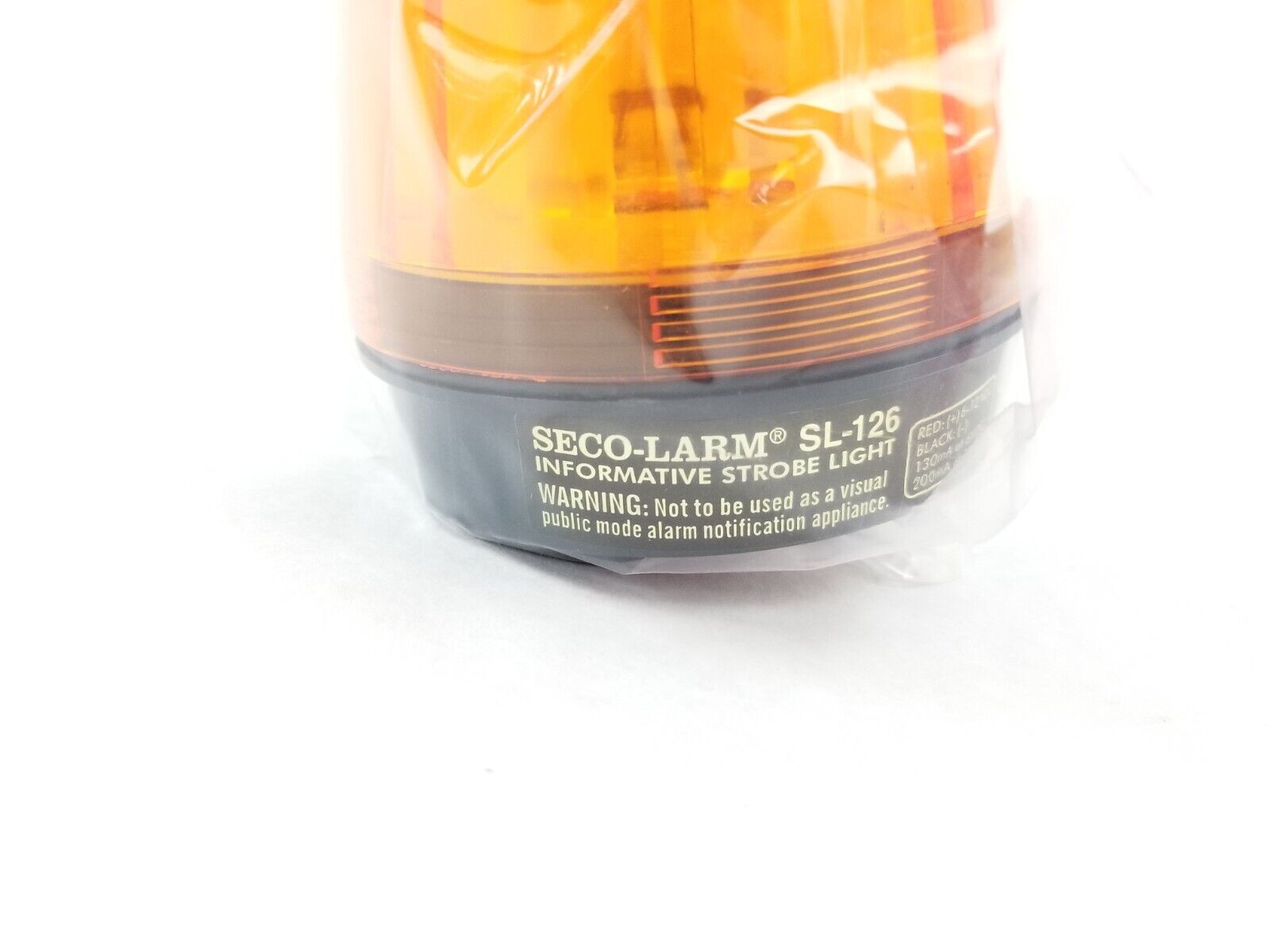Seco-Larm SL-126 Informative Strobe Light Amber (Lot of 4)