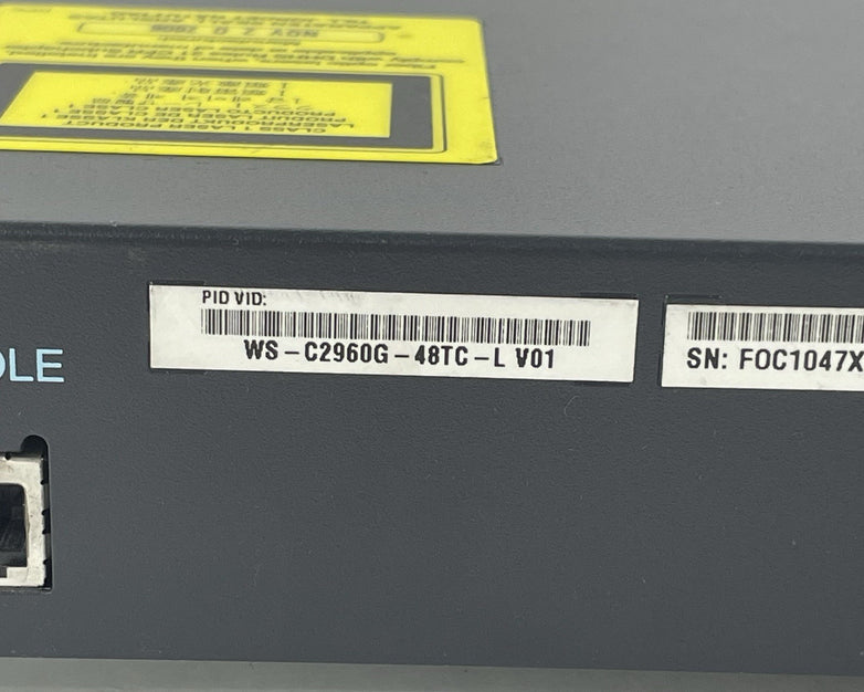 Cisco WS-C2960G-48TC-L 48-Port V01 Tested and Reset