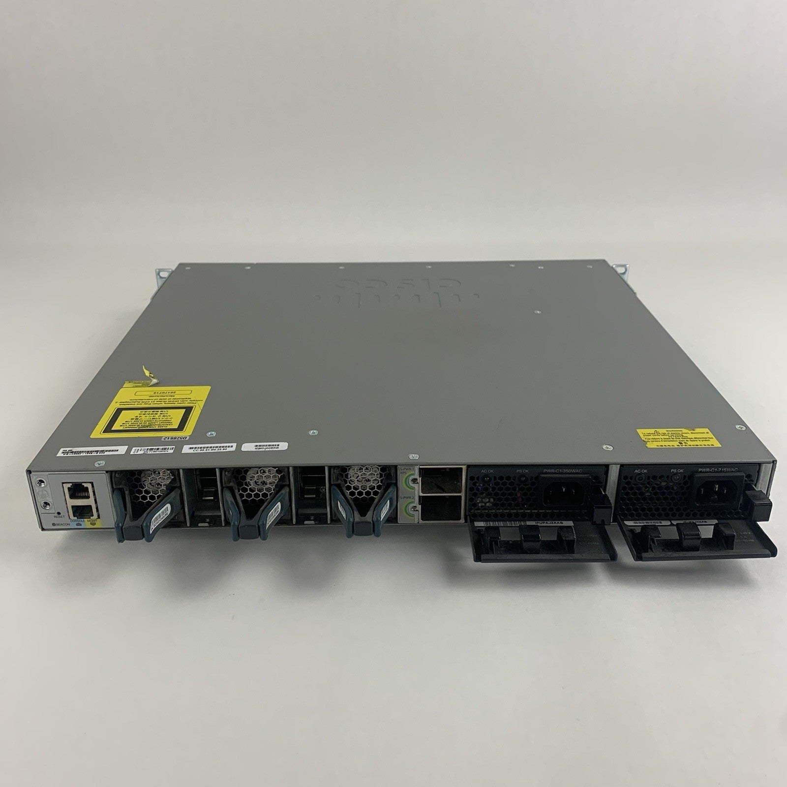 Cisco WS-C3850-12XS-S 12-Port SFP+ 10Gb Managed Switch Tested Reset 1xPSU5