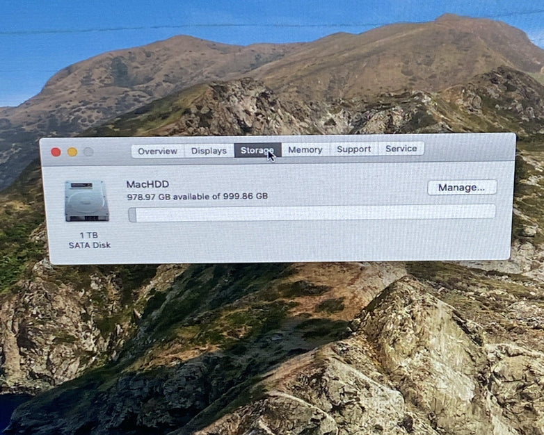 Apple A1419 iMac 2013 27" 3.5 GHz Core i7 8GB RAM 1TB HDD macOS 10.15.7