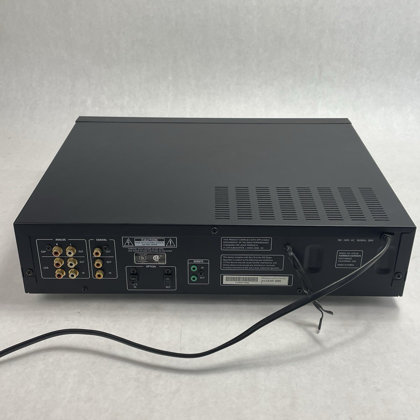 Harmon Kardon CDR 20 Dual CD Recoder For Parts or Repair6