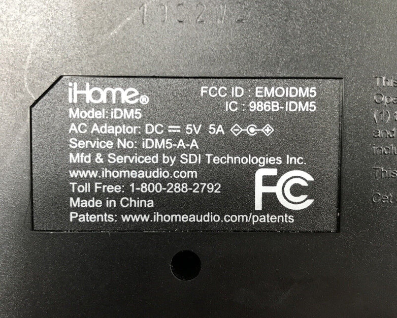 iHome HiDM5B Bluetooth Keyboard and Wireless Speaker System Black