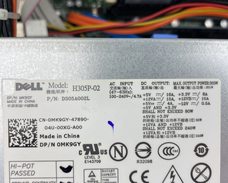 Dell OptiPlex 780 MT Intel Core 2 Duo E7500 2.93GHz CPU 4GB RAM DVDRW No HDD OS
