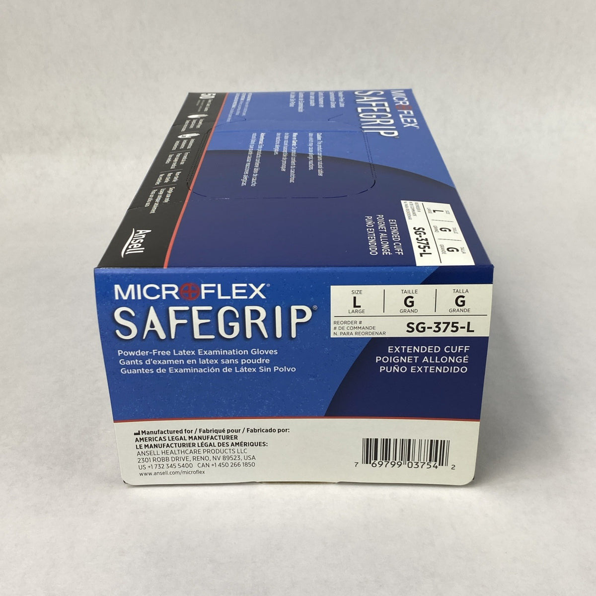 Ansell Microflex SG-375-L Exam Gloves Size L Blue - 500 Count8