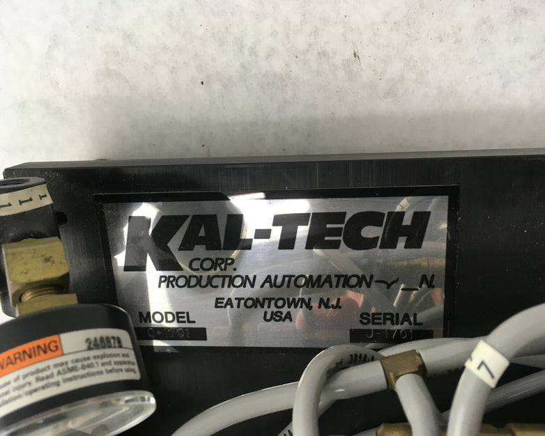 KAL-TECH D-1701 Production Automation F.D.A.H Bimba Air Suppressor Lab Equipment