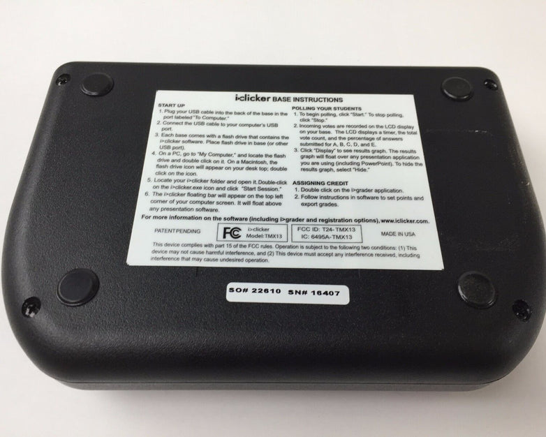 iClicker TMX13 900MHz Base Station No Software (Lot of 2)