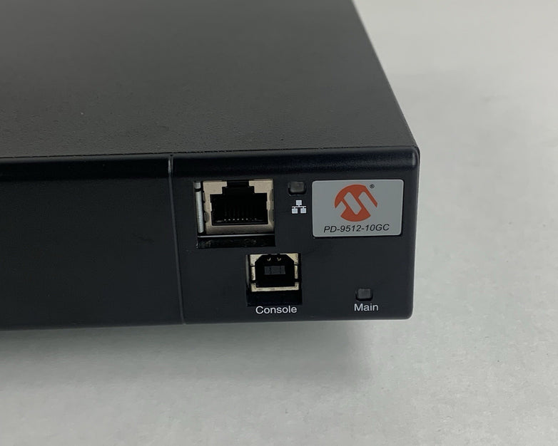 Microchip PD-9512-10GC/AC 12-Port BT 60W Switch Box Opened