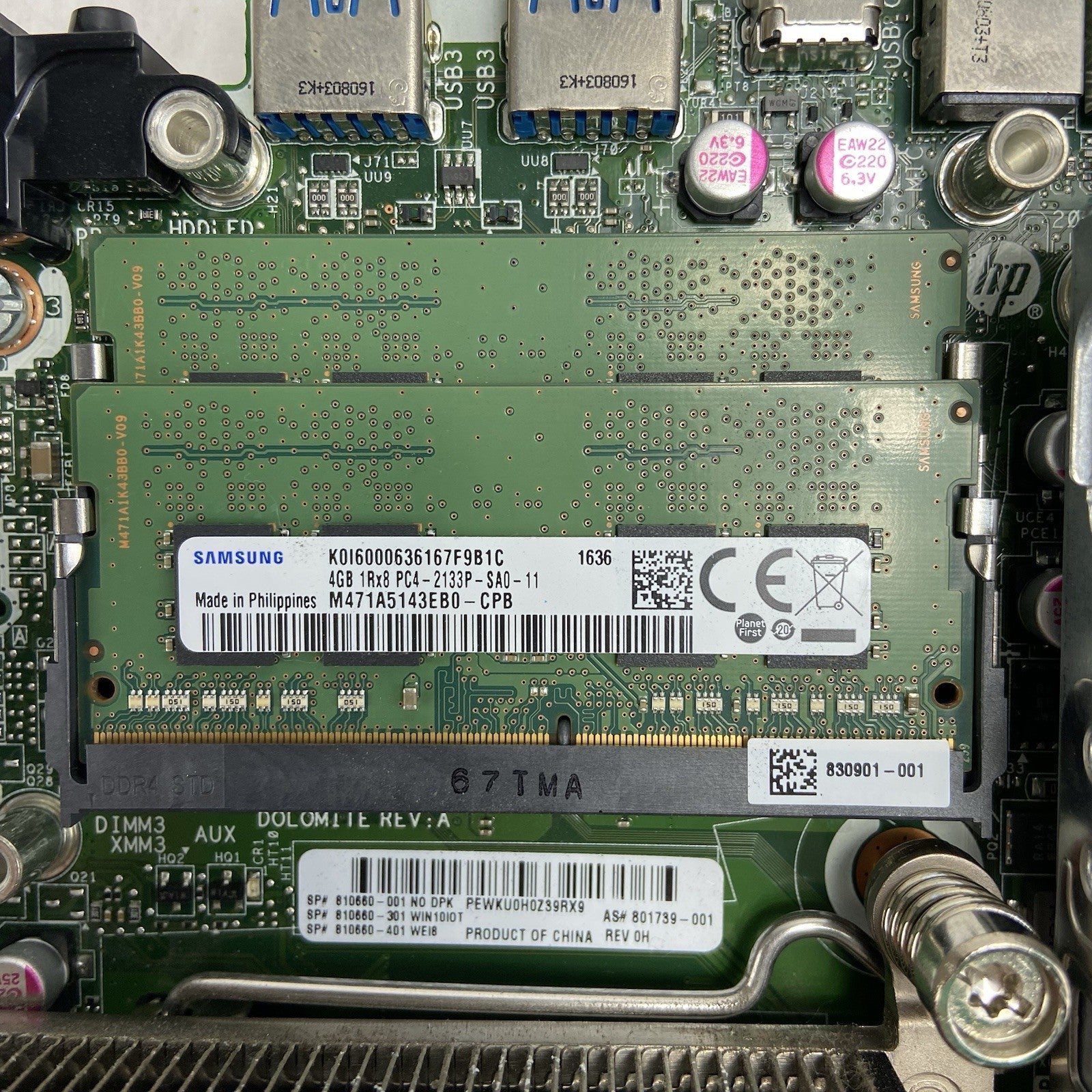 HP EliteDesk 800 G2 MFF Intel Core i5-6500T 2.5GHz 8GB RAM No AC/HDD/OS11