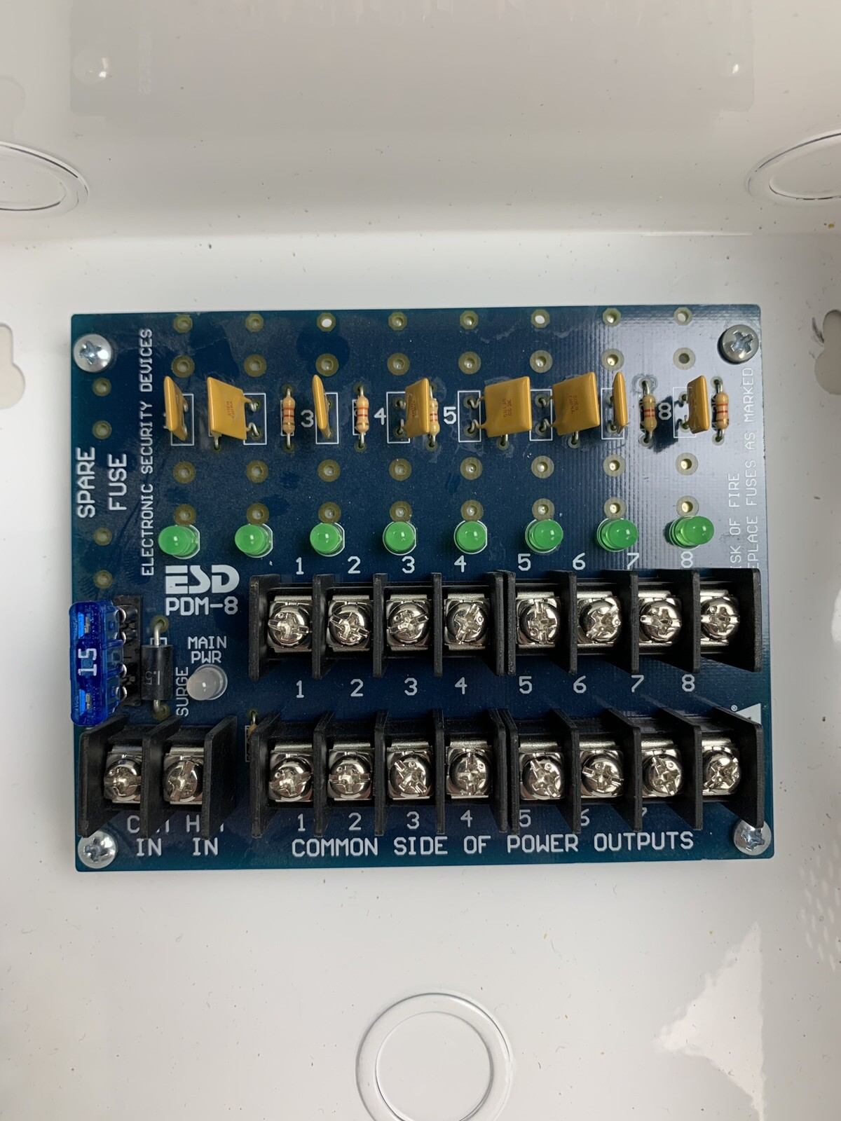 ESD PDA-EST8 CCTV Power Supply Box Untested