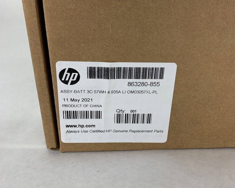 Genuine OEM Battery For HP EliteBook x360 1030 G2 Series 863280-855 57Wh OM03XL