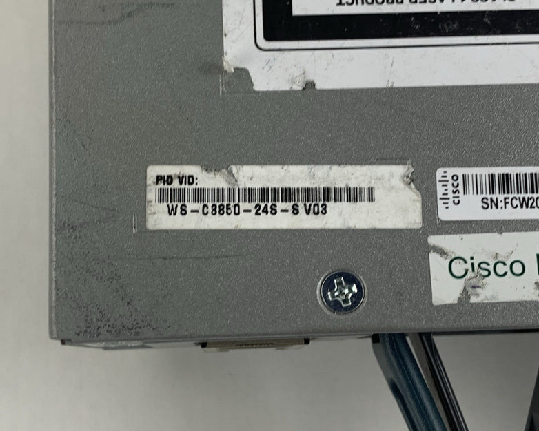 Cisco WS-C3850-24S-S Catalyst SFP Switch 3850 24 Port Tested w/ C3850-NM-2-10G