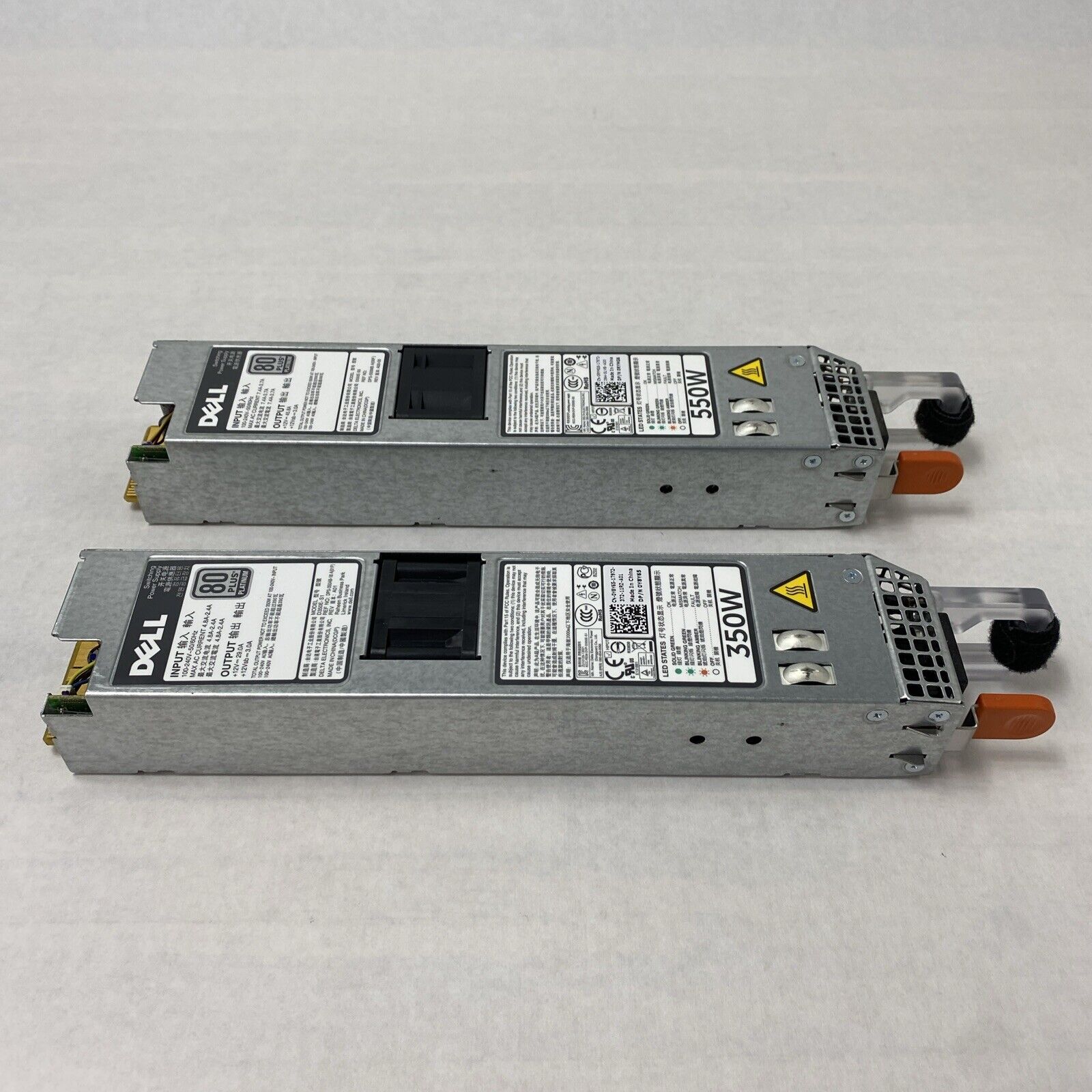 Lot of 2 Dell Y8Y65 350W 80 Plus Platinum D35OE-S1 Server Power Supply