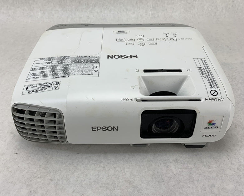 Epson PowerLite 98H H687A LCD Lamp Projector 1925 Lamp Hours - No Remote