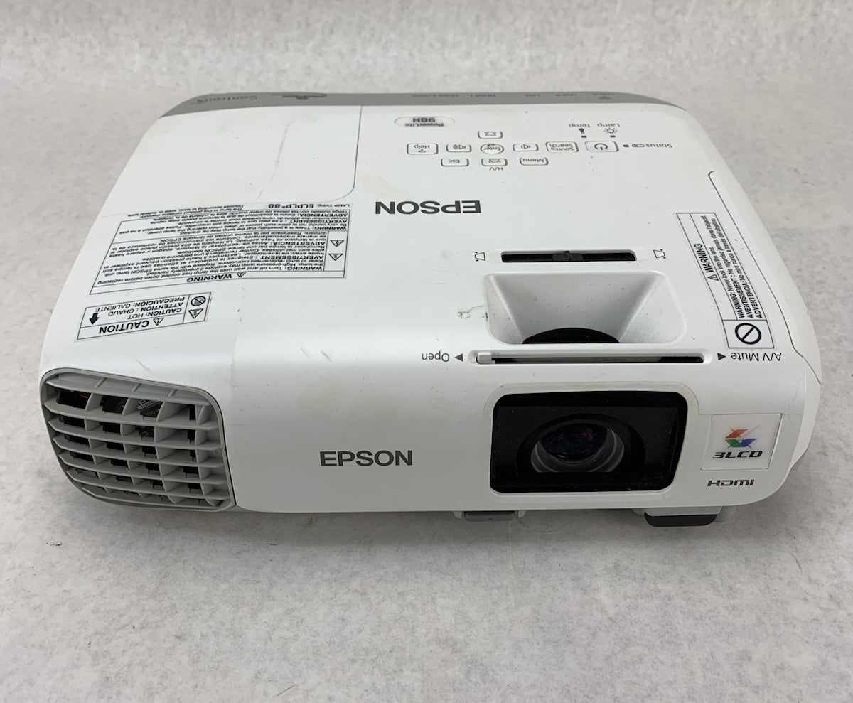 Epson PowerLite 98H H687A LCD Lamp Projector 1925 Lamp Hours - No Remote1