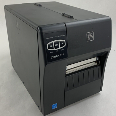 Zebra ZT220 ZT22042-D01000FZ Thermal Label Printer Tested Missing Clamp Handle