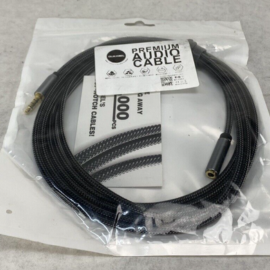 Lot of 2 DUKABEL AUX Extender 3.5mm Audio Extension Cable M/F 1/8" Adapter Cable