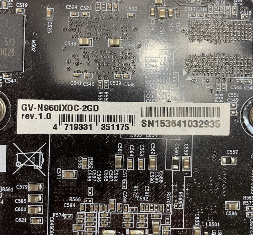 Nvidia Gigabyte G-N960IXOC-2GD Video Graphics Card
