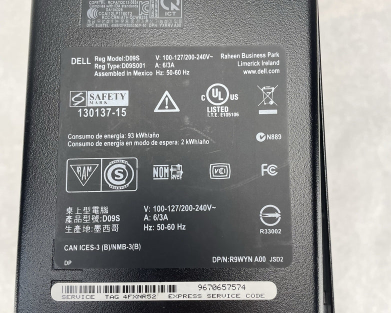 Dell Inspiron 3647 Intel Core i3-4170 3.7GHz 4GB RAM No HDD No OS